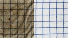 Wie man alte Küchentücher auffrischt, wenn Waschen nicht ausreicht: eine neue Methode