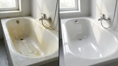 Das Badezimmer ist wieder weiß: Eine Methode, die dort funktioniert hat, wo alles andere gescheitert ist