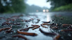 Millionen von Würmern an der Oberfläche: Was treibt sie eigentlich dazu, herauszukriechen?